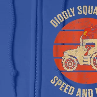 Perfect Tractor Design Diddly Squat Farm Speed And Power Full Zip Hoodie