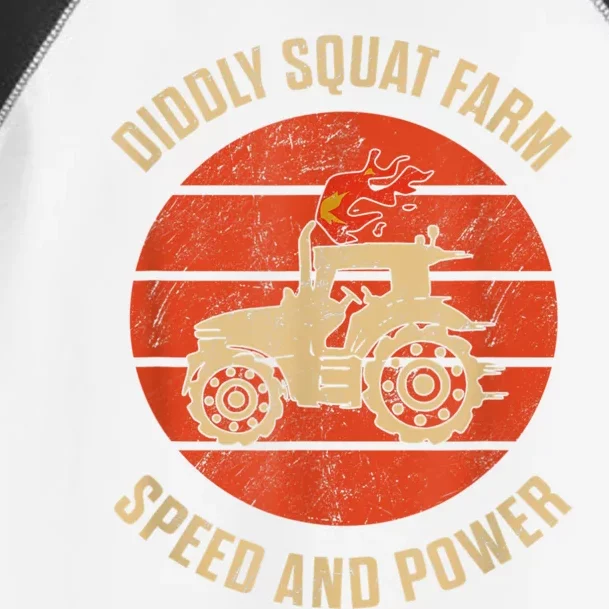 Perfect Tractor Design Diddly Squat Farm Speed And Power Toddler Fine Jersey T-Shirt