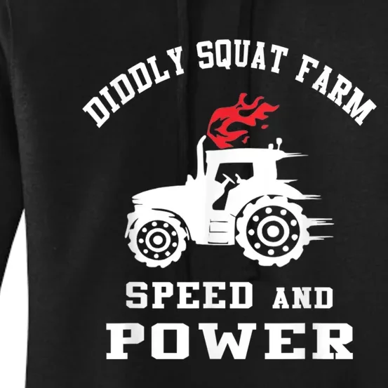 Perfect Tractor Design Diddly Squat Farm Speed And Power Women's Pullover Hoodie