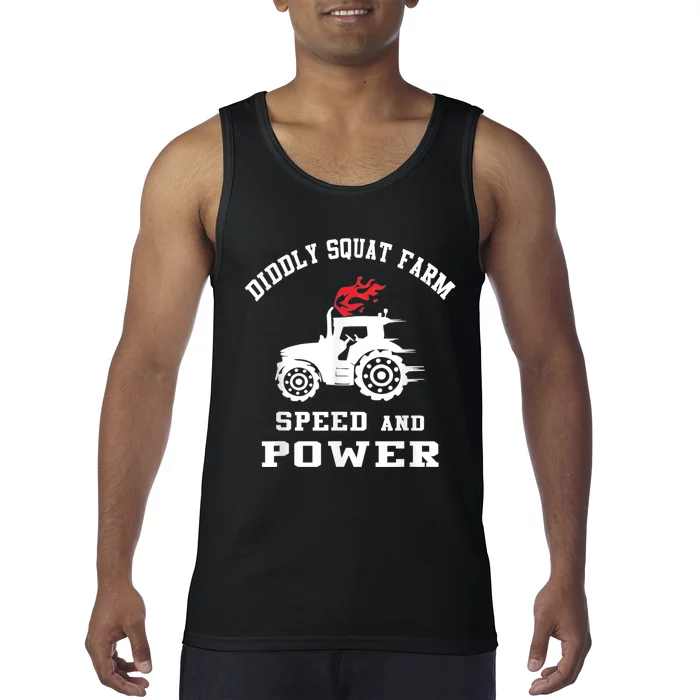 Perfect Tractor Design Diddly Squat Farm Speed And Power Tank Top