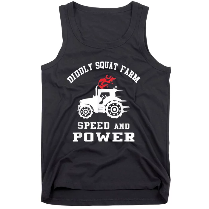 Perfect Tractor Design Diddly Squat Farm Speed And Power Tank Top