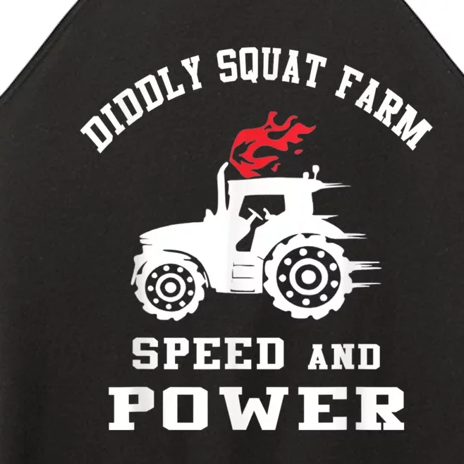 Perfect Tractor Design Diddly Squat Farm Speed And Power Women’s Perfect Tri Rocker Tank