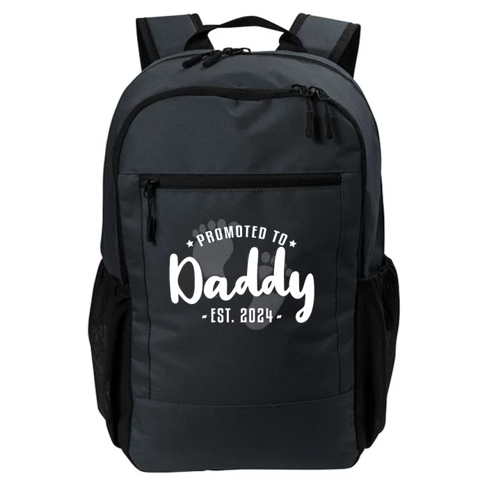 Promoted To Daddy Est 2024 Vintage Dad To Be Fathers Day Gift Daily Commute Backpack