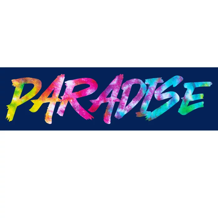 Paradise Tie Dye Colors Bumper Sticker