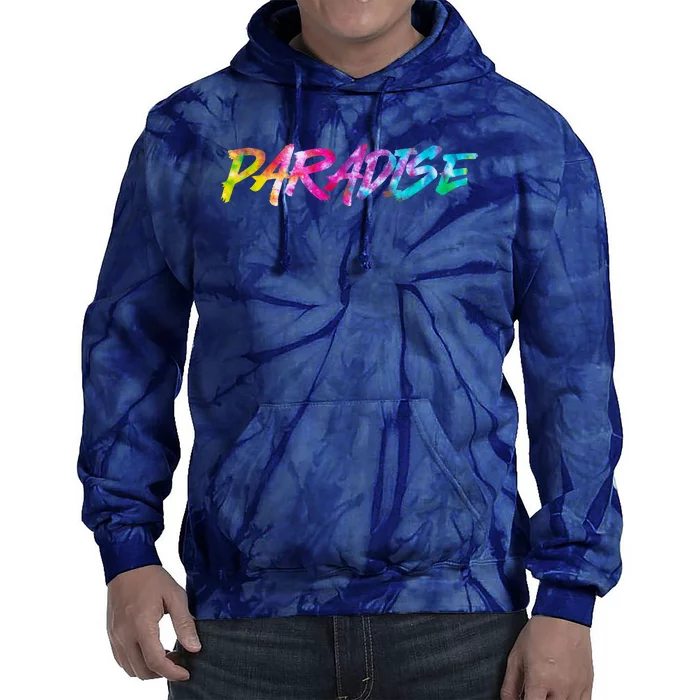 Paradise Tie Dye Colors Tie Dye Hoodie