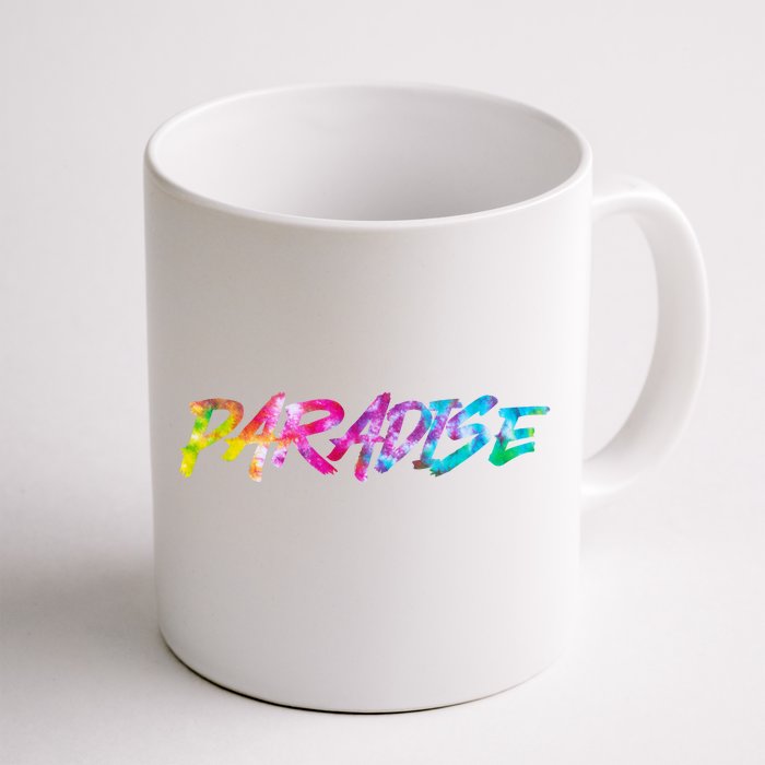 Paradise Tie Dye Colors Front & Back Coffee Mug