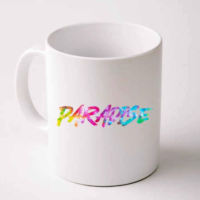 Paradise Tie Dye Colors Front & Back Coffee Mug