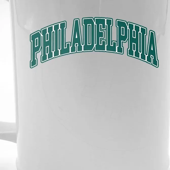 Philadelphia Throwback Design Print Classic Front & Back Beer Stein