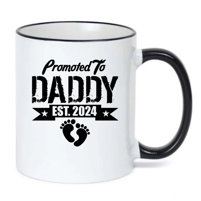 Promoted To Daddy Est. 2024 Black Color Changing Mug