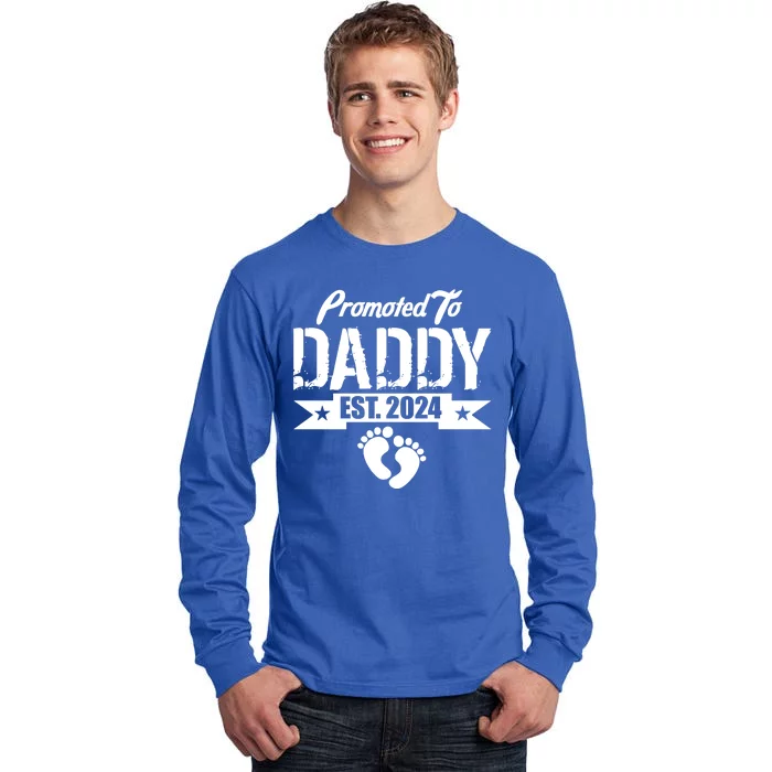 Promoted To Daddy Est. 2024 Tall Long Sleeve T-Shirt