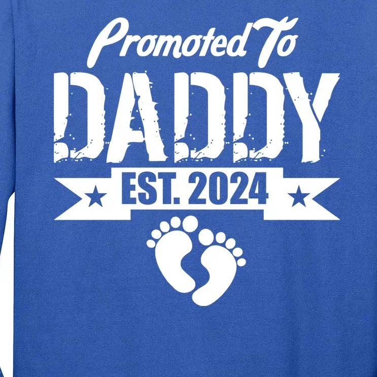 Promoted To Daddy Est. 2024 Tall Long Sleeve T-Shirt