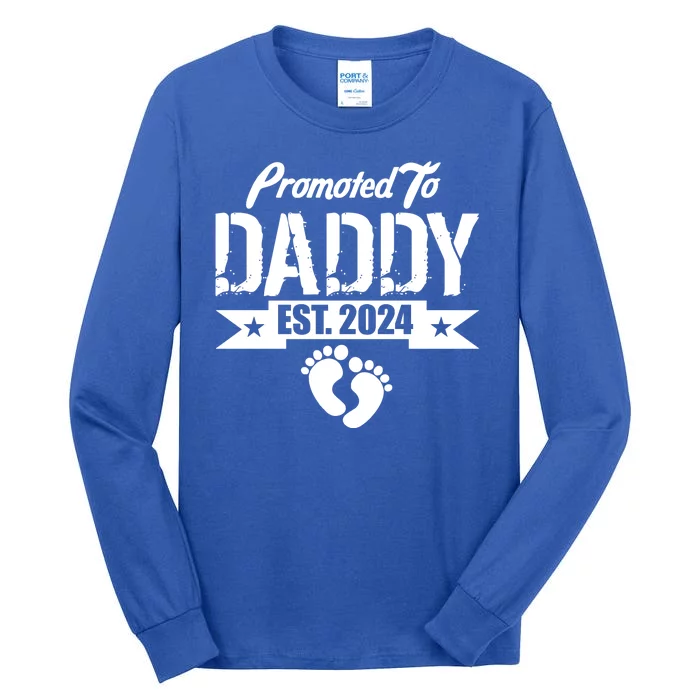 Promoted To Daddy Est. 2024 Tall Long Sleeve T-Shirt