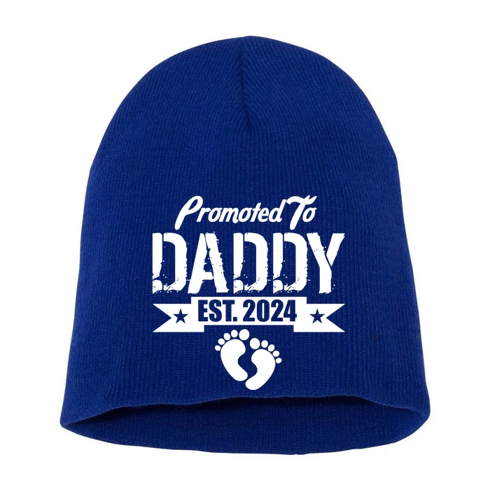 Promoted To Daddy Est. 2024 Short Acrylic Beanie