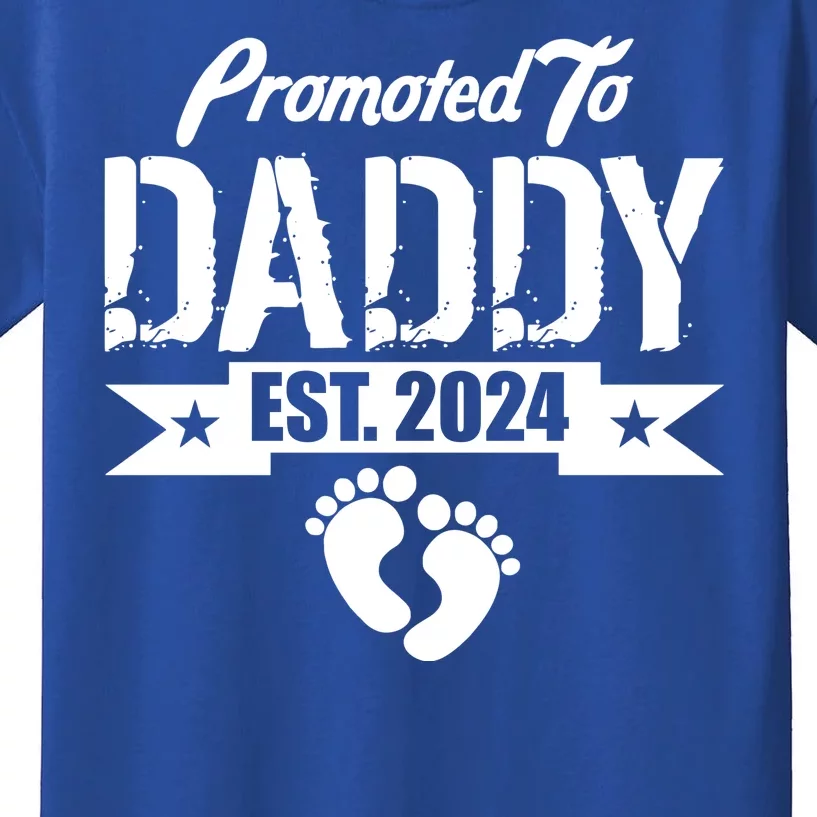 Promoted To Daddy Est. 2024 Kids T-Shirt