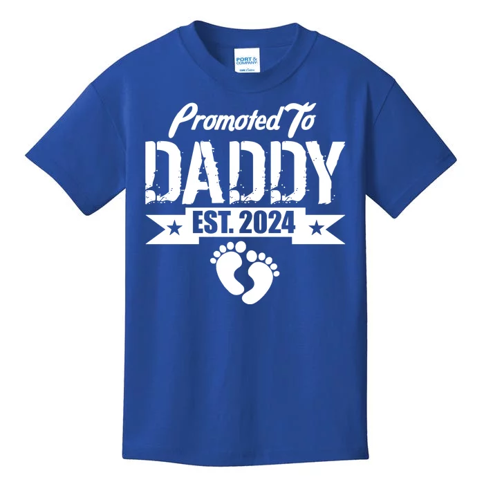 Promoted To Daddy Est. 2024 Kids T-Shirt