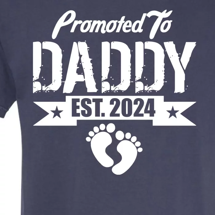 Promoted To Daddy Est. 2024 Garment-Dyed Heavyweight T-Shirt