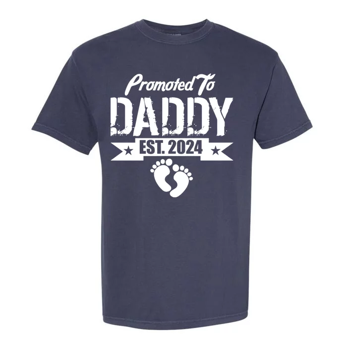 Promoted To Daddy Est. 2024 Garment-Dyed Heavyweight T-Shirt