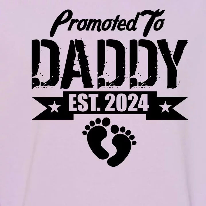 Promoted To Daddy Est. 2024 Garment-Dyed Sweatshirt