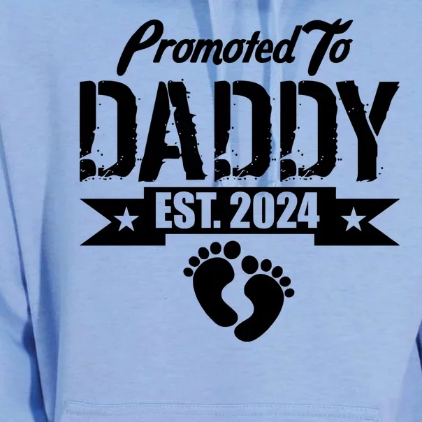 Promoted To Daddy Est. 2024 Unisex Surf Hoodie