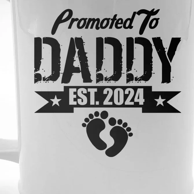 Promoted To Daddy Est. 2024 Front & Back Beer Stein