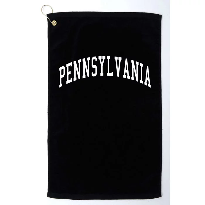 Pennsylvania Throwback Design Print Classic Platinum Collection Golf Towel