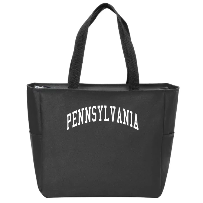 Pennsylvania Throwback Design Print Classic Zip Tote Bag