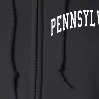 Pennsylvania Throwback Design Print Classic Full Zip Hoodie