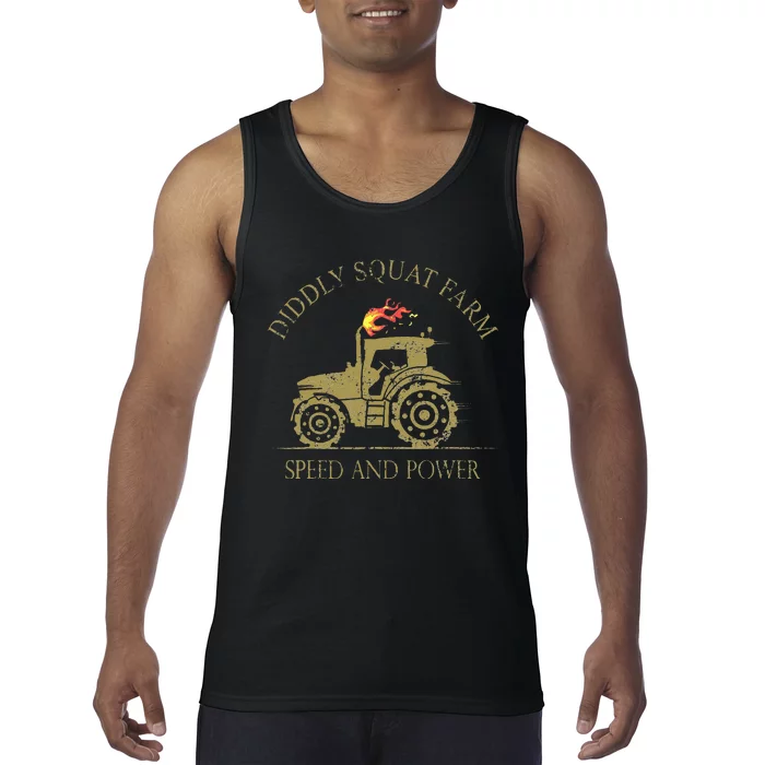 Perfect Tractor Design Diddly Squat Farm Speed And Power Tank Top