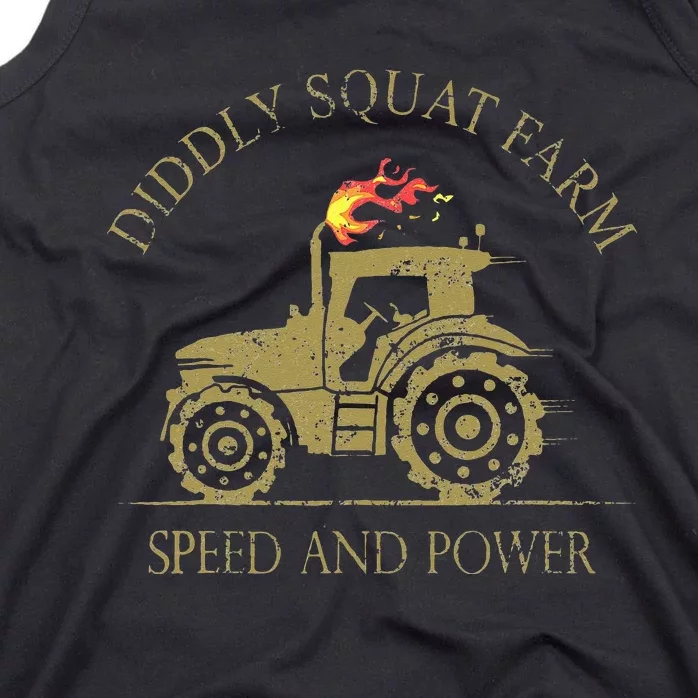 Perfect Tractor Design Diddly Squat Farm Speed And Power Tank Top