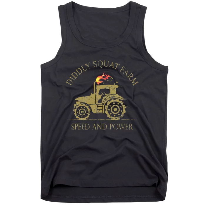 Perfect Tractor Design Diddly Squat Farm Speed And Power Tank Top