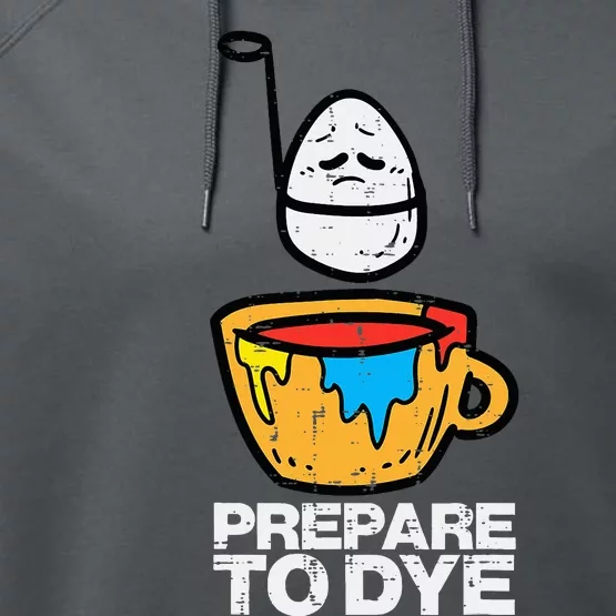 Prepare To Dye Easter Egg Hunt Performance Fleece Hoodie