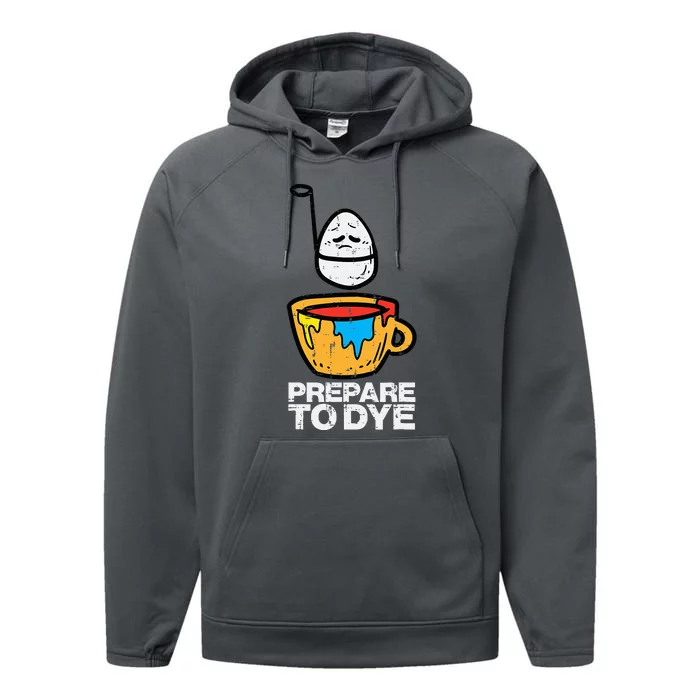 Prepare To Dye Easter Egg Hunt Performance Fleece Hoodie