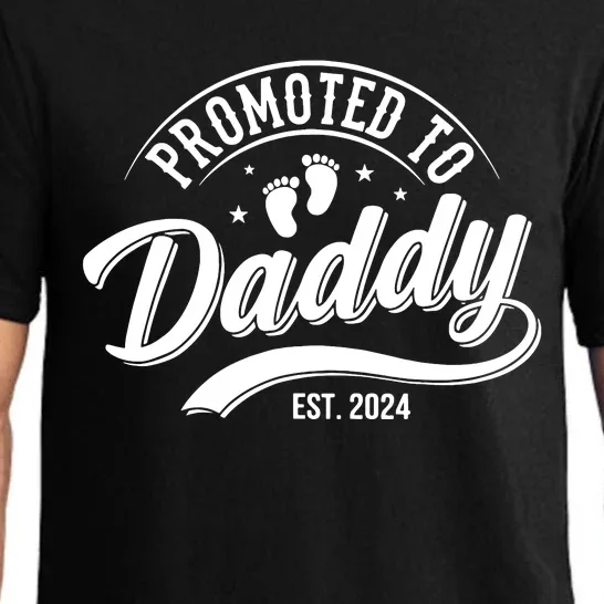 Promoted To Dad Est 2024 Soon To Be Dad Pajama Set