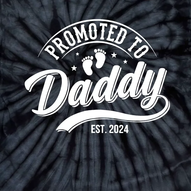 Promoted To Dad Est 2024 Soon To Be Dad Tie-Dye T-Shirt