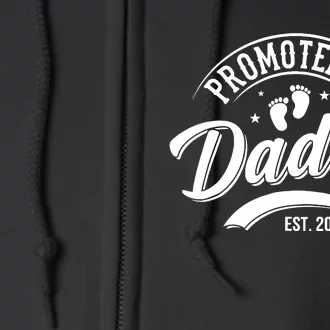 Promoted To Dad Est 2024 Soon To Be Dad Full Zip Hoodie