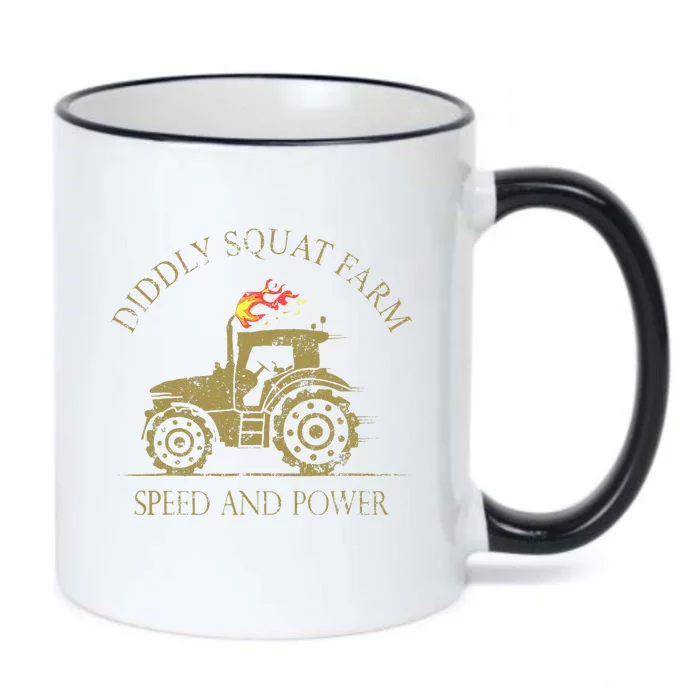 Perfect Tractor Design Diddly Squat Farm Speed And Power Black Color Changing Mug