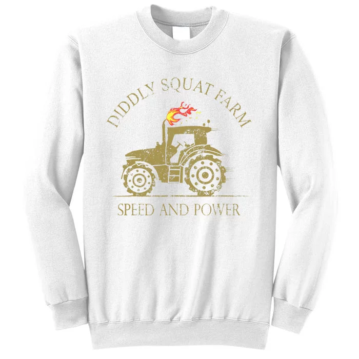 Perfect Tractor Design Diddly Squat Farm Speed And Power Sweatshirt