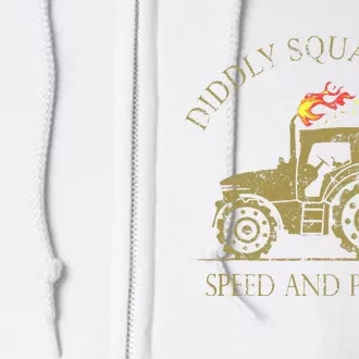 Perfect Tractor Design Diddly Squat Farm Speed And Power Full Zip Hoodie