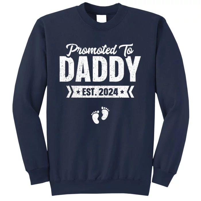 Promoted To Daddy Est. 2024 Baby Gift For New Daddy Sweatshirt