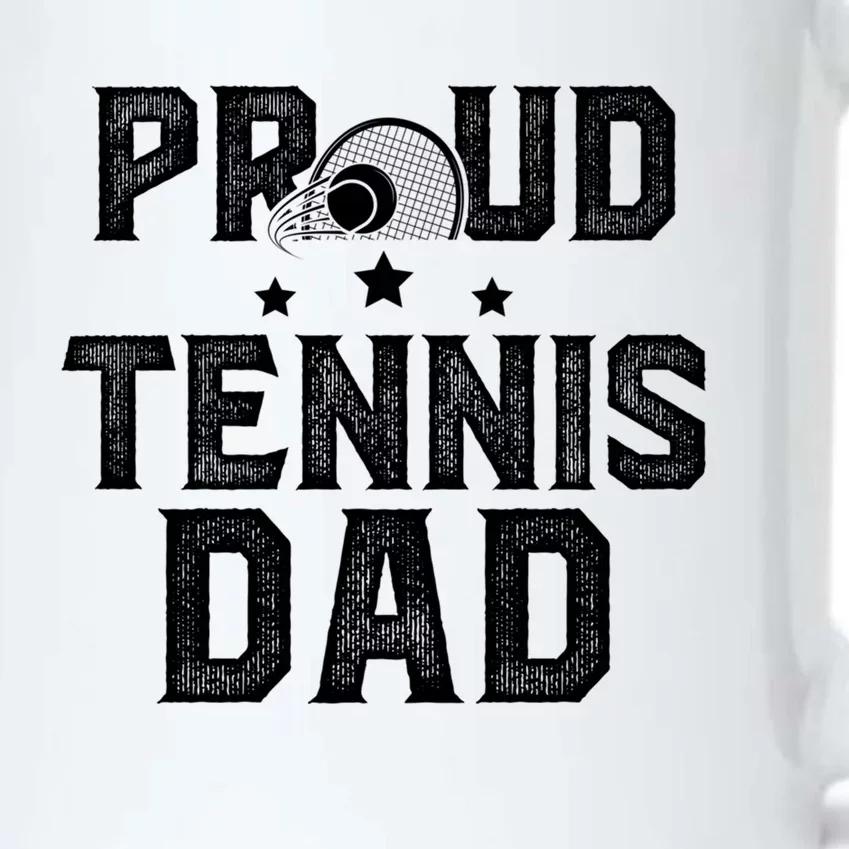 Proud Tennis Dad Of A Tennis Player Dad Tennis Father Gift Black Color Changing Mug