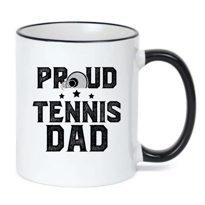 Proud Tennis Dad Of A Tennis Player Dad Tennis Father Gift Black Color Changing Mug