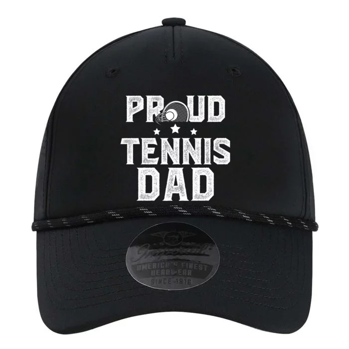 Proud Tennis Dad Of A Tennis Player Dad Tennis Father Gift Performance The Dyno Cap