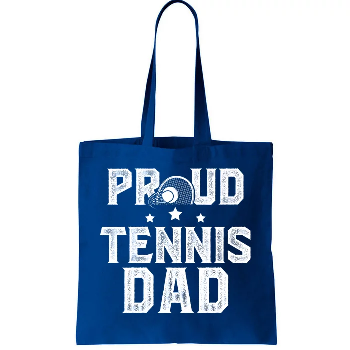 Proud Tennis Dad Of A Tennis Player Dad Tennis Father Gift Tote Bag