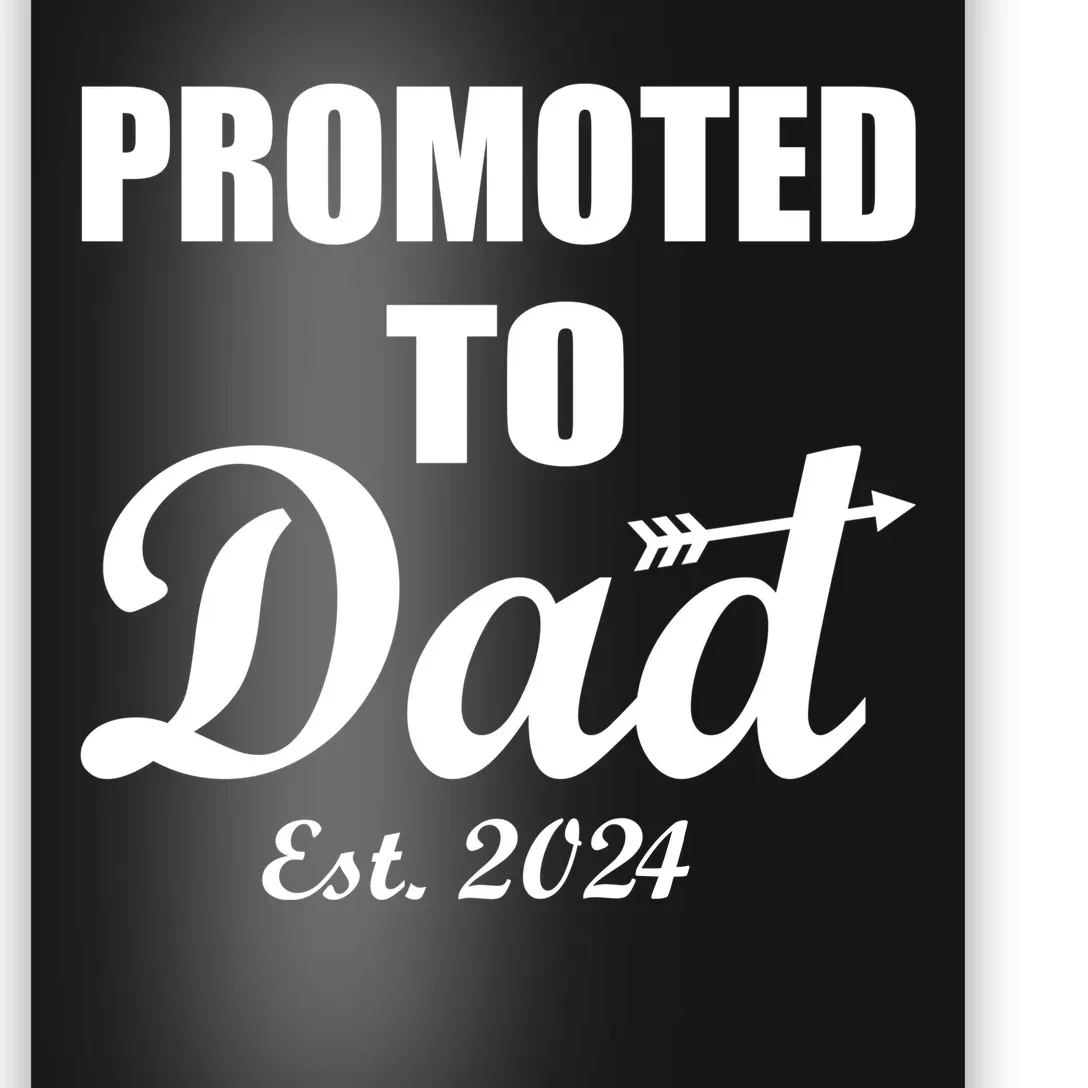 Promoted To Dad Est 2024 New Dad Poster