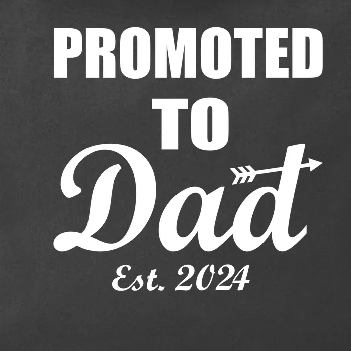 Promoted To Dad Est 2024 New Dad Zip Tote Bag