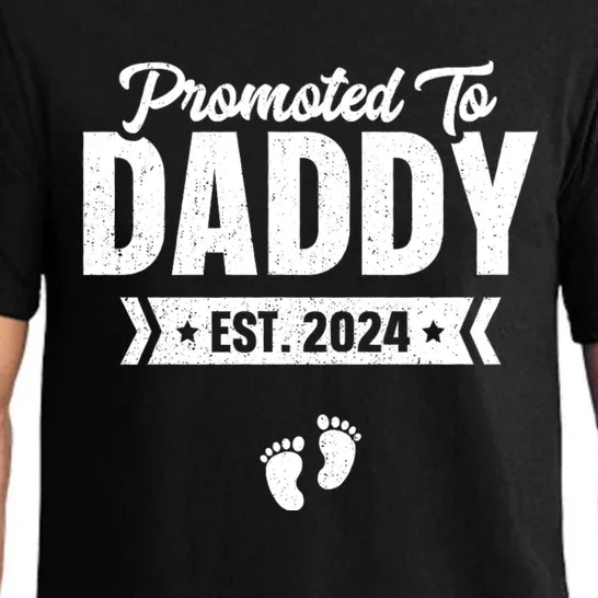 Promoted To Daddy Est. 2024 Baby Gift For New Daddy Pajama Set