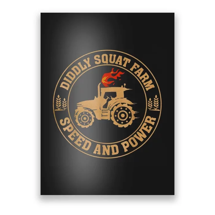 Perfect Tractor Design Diddly Squat Farm Speed And Power Poster