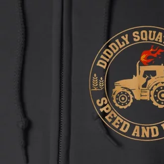 Perfect Tractor Design Diddly Squat Farm Speed And Power Full Zip Hoodie