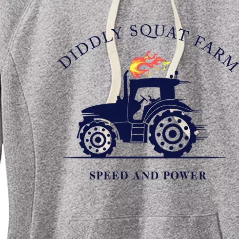 Perfect Tractor Design Diddly Squat Farm Speed And Power Women's Fleece Hoodie