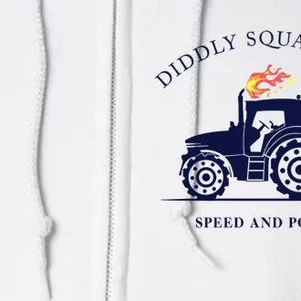 Perfect Tractor Design Diddly Squat Farm Speed And Power Full Zip Hoodie